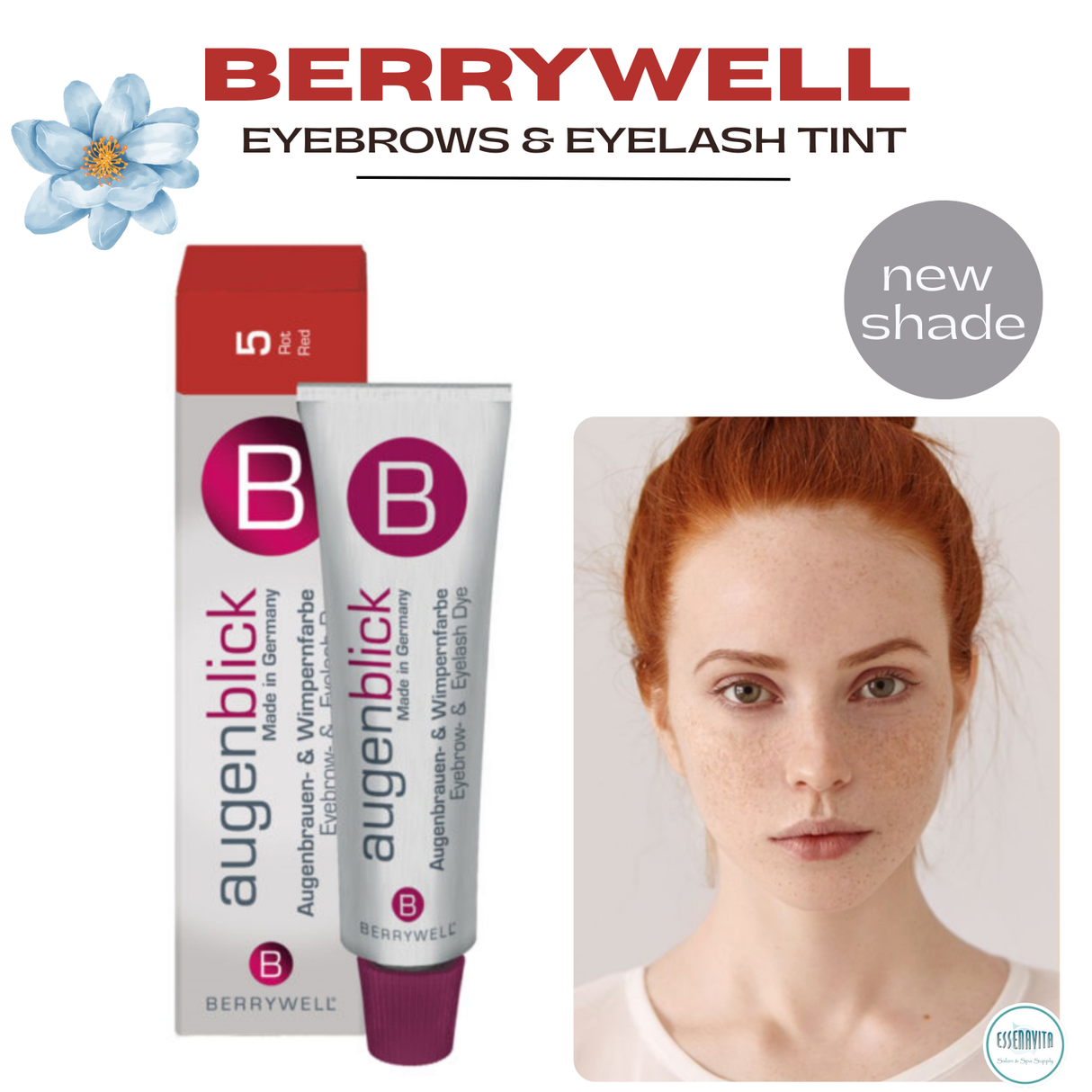 Berrywell Augenblick 5.0 Red eyebrow tint