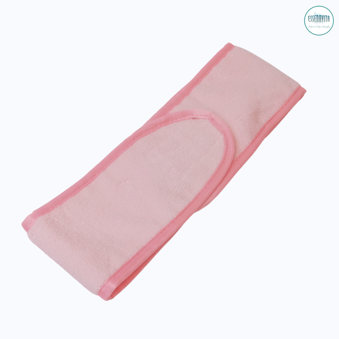 Microfiber Headband with Adjustable Wide Velcro – Soft, Secure Fit for Estheticians & Spa Use