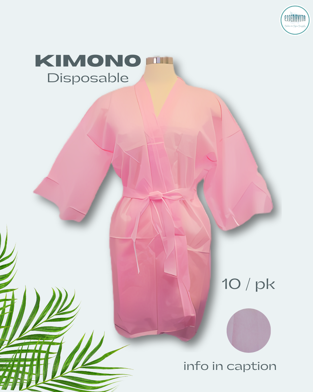 Disposable client kimono Pink (100 pack)