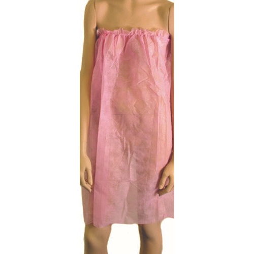Disposable Spa wrap pink black or white bath wrap non-woven robe for salon and beauty client services 10 pack