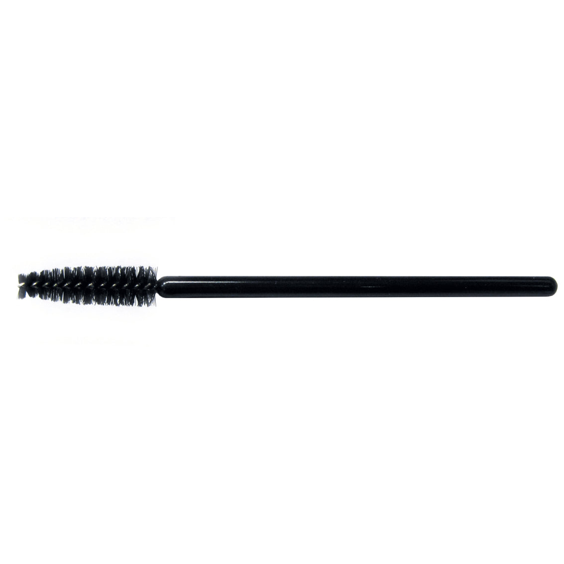 Disposable black tapered tip mascara wands spoolies 25 per package