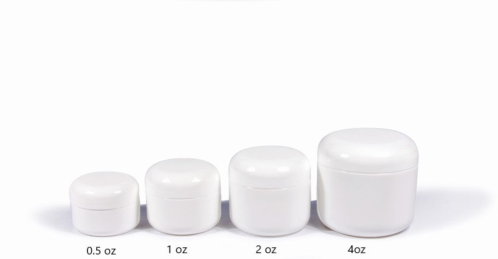 WHITE PRODUCT JARS DOUBLE WALL