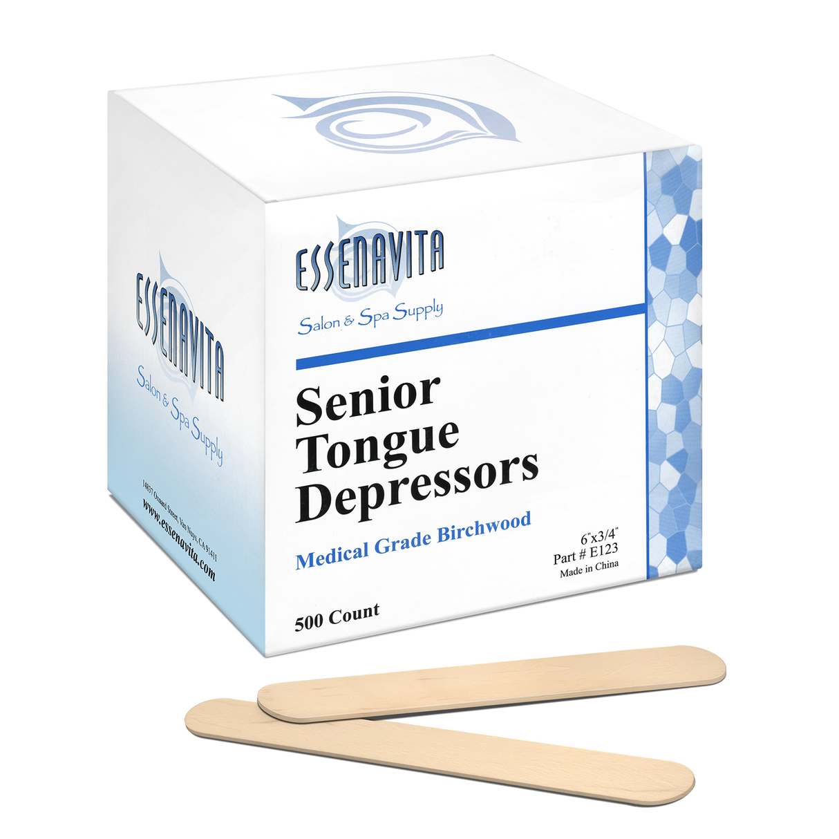 Large waxing sticks wooden applicators for body waxing 500 count 6inchx 3/4" wooden tongue depressor