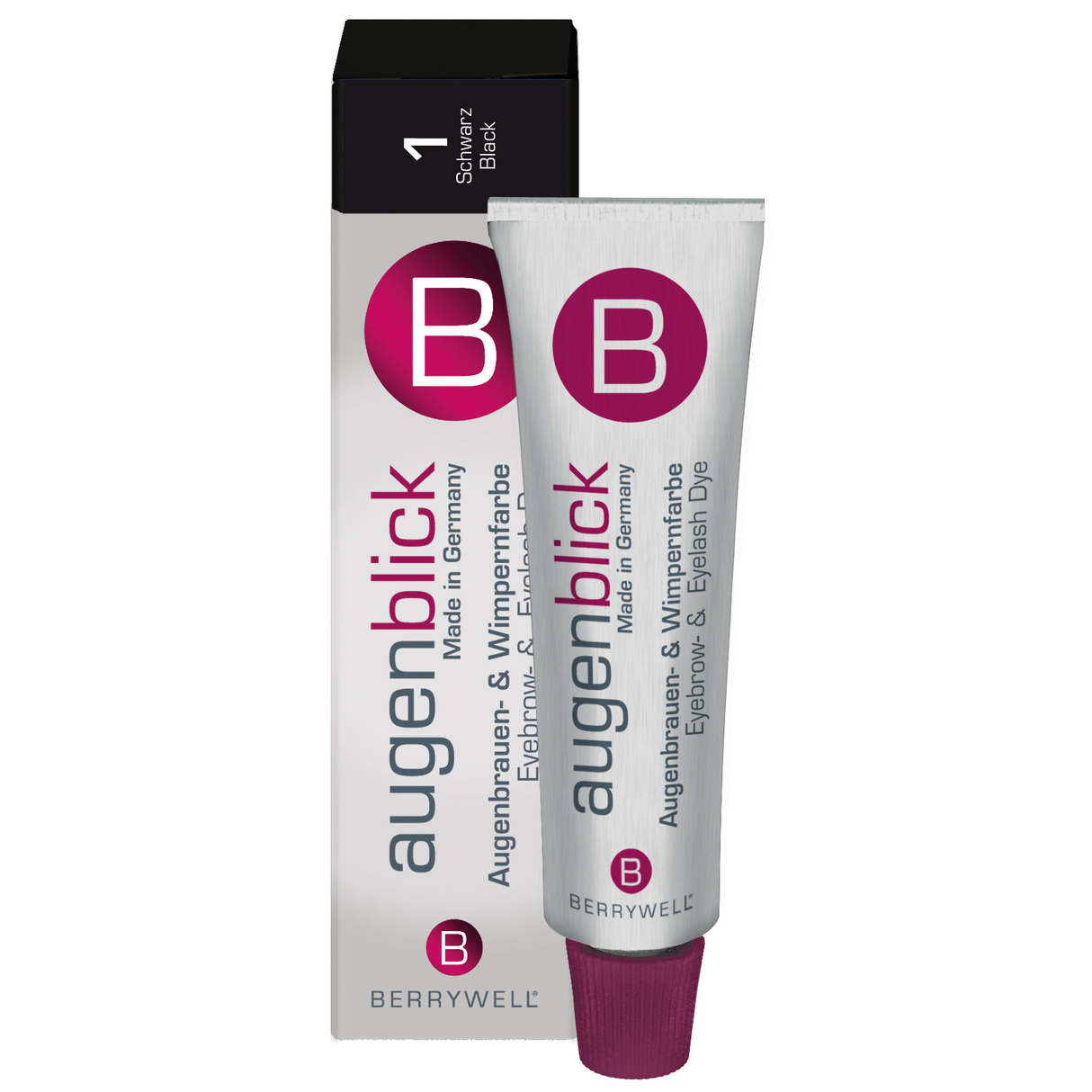 BERRYWELL Black 1.0 cream hair color tint 15 ml