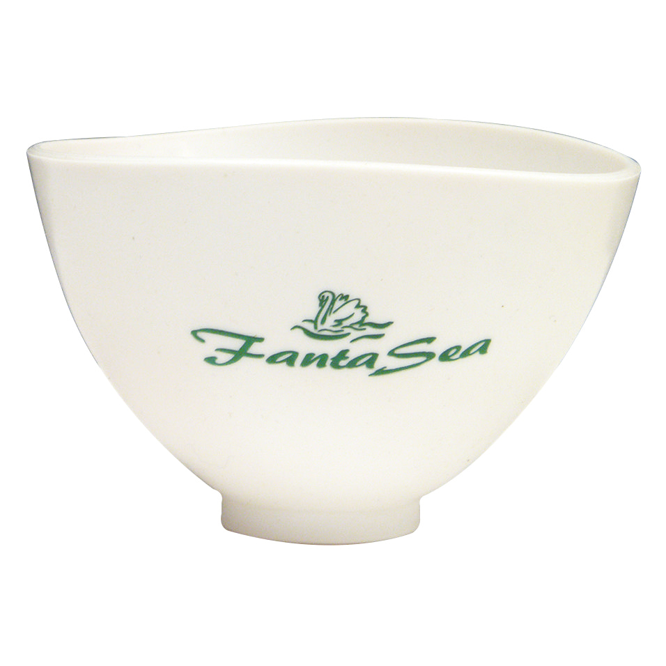 White spa flexible mixing bowls for mask and product preparations and skin care application