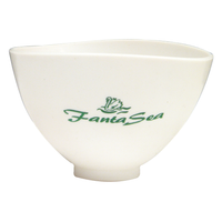 White spa flexible mixing bowls for mask and product mixing and skin care application