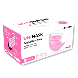SURGICAL EARLOOP FACE MASK PINK 50 Count