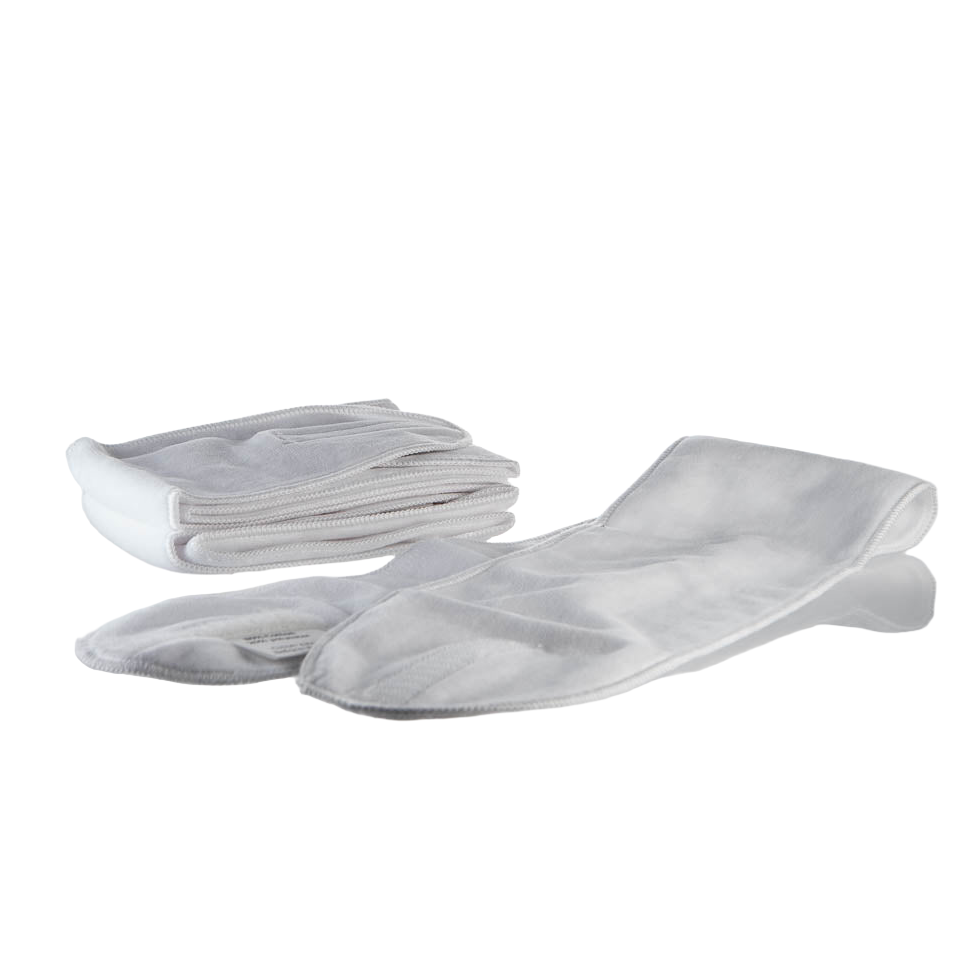 Spa and Salon Terry headbands stretchable and adjustable 10 pack white