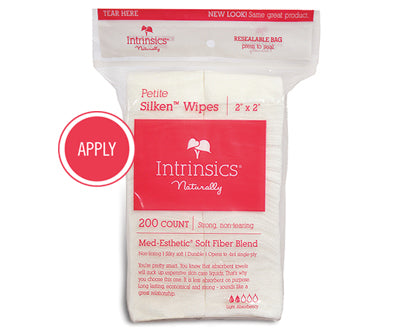 Intrinsics silken wipes 2"X2" 200 Count 4 Ply Esthetic wipes
