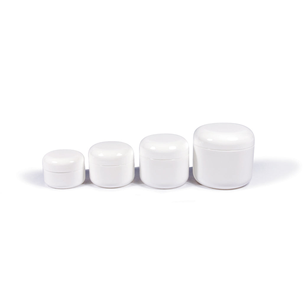 WHITE PRODUCT JARS DOUBLE WALL