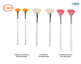 Fan mask brush kit for mask applications 6 brush kit