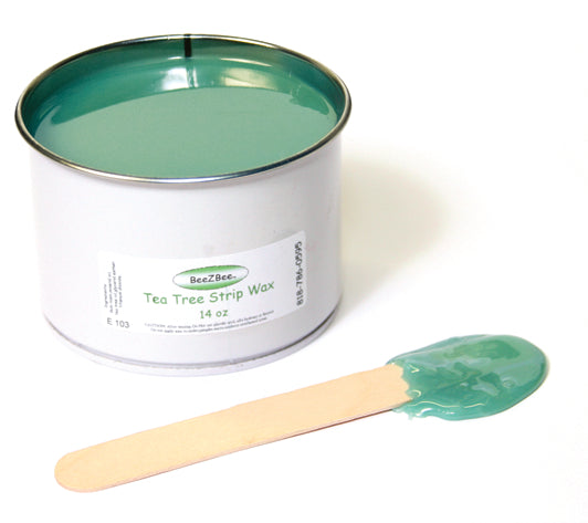 Tea Tree cream strip wax 14oz. depilatory hair removal for sensitive skin