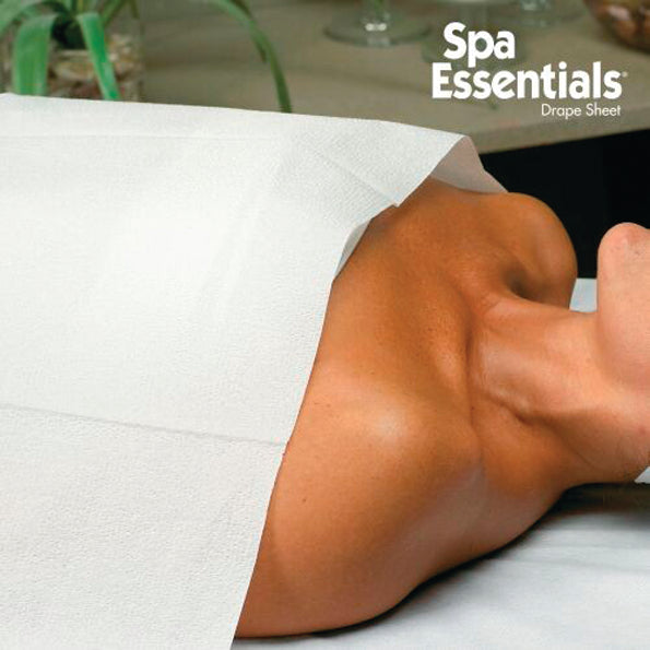 Disposable drape sheets for treatment bed massage facial exam table 100 pack white