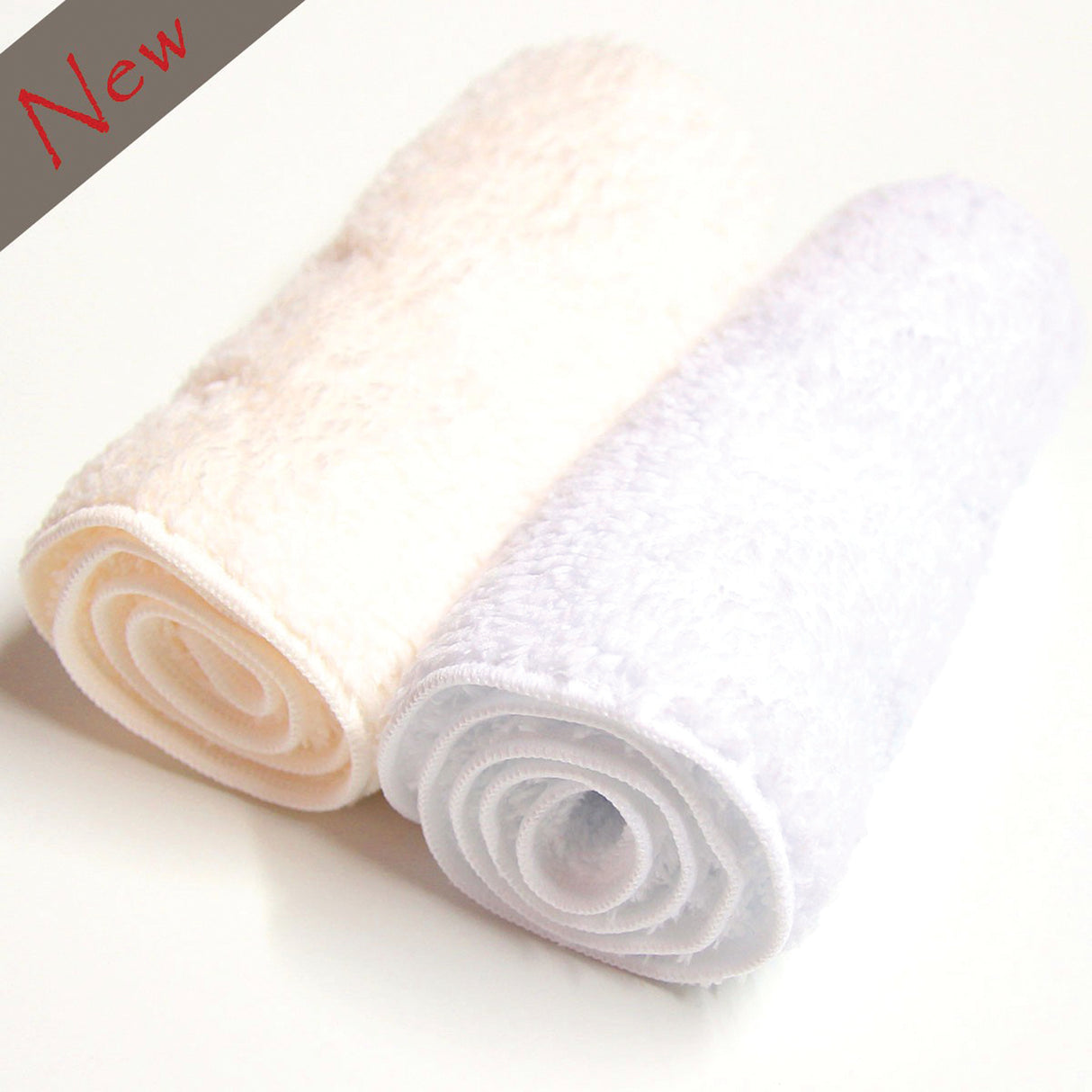 White 8x25 narrow microfiber facial towel, ultra-soft and absorbent for skincare and facials