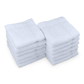 Treatment Room Terry Washcloth towels 13 x 13 100 % cotton spa towels- 1 dozen