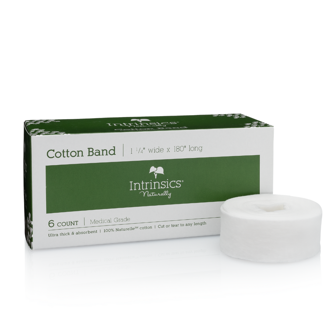 Intrinsics cotton bands 1-1/4" wide by 180" long 6 rolls per pack