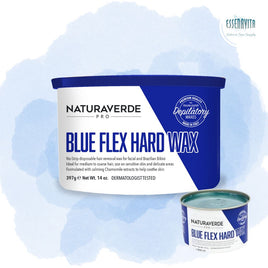 NaturaverdePro Blue Hard Wax | 14 oz- Ideal for Sensitive Skin and Delicate Areas