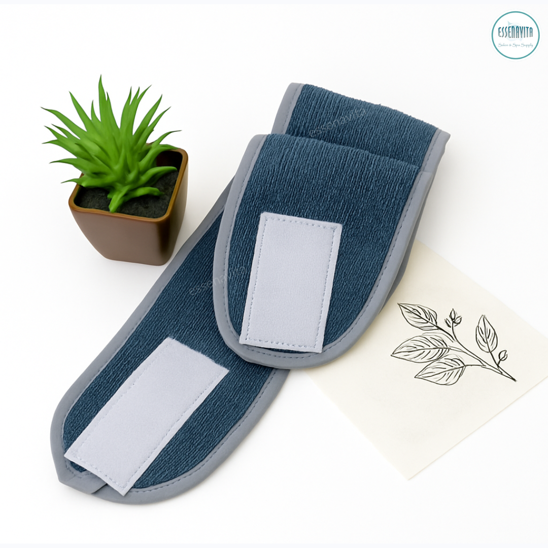 Microfiber Headband with Adjustable Wide Velcro – Soft, Secure Fit for Estheticians & Spa Use