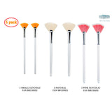 Essenavita 6-piece fan mask brush set for professional estheticians