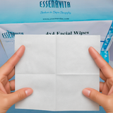 8x8 opened biodegradable facial wipe