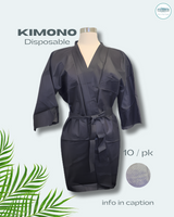 Disposable client kimono Black (10 pack)