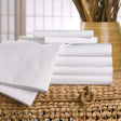 folded silky microfiber spa bed sheet lightweight and wrinkle resistant