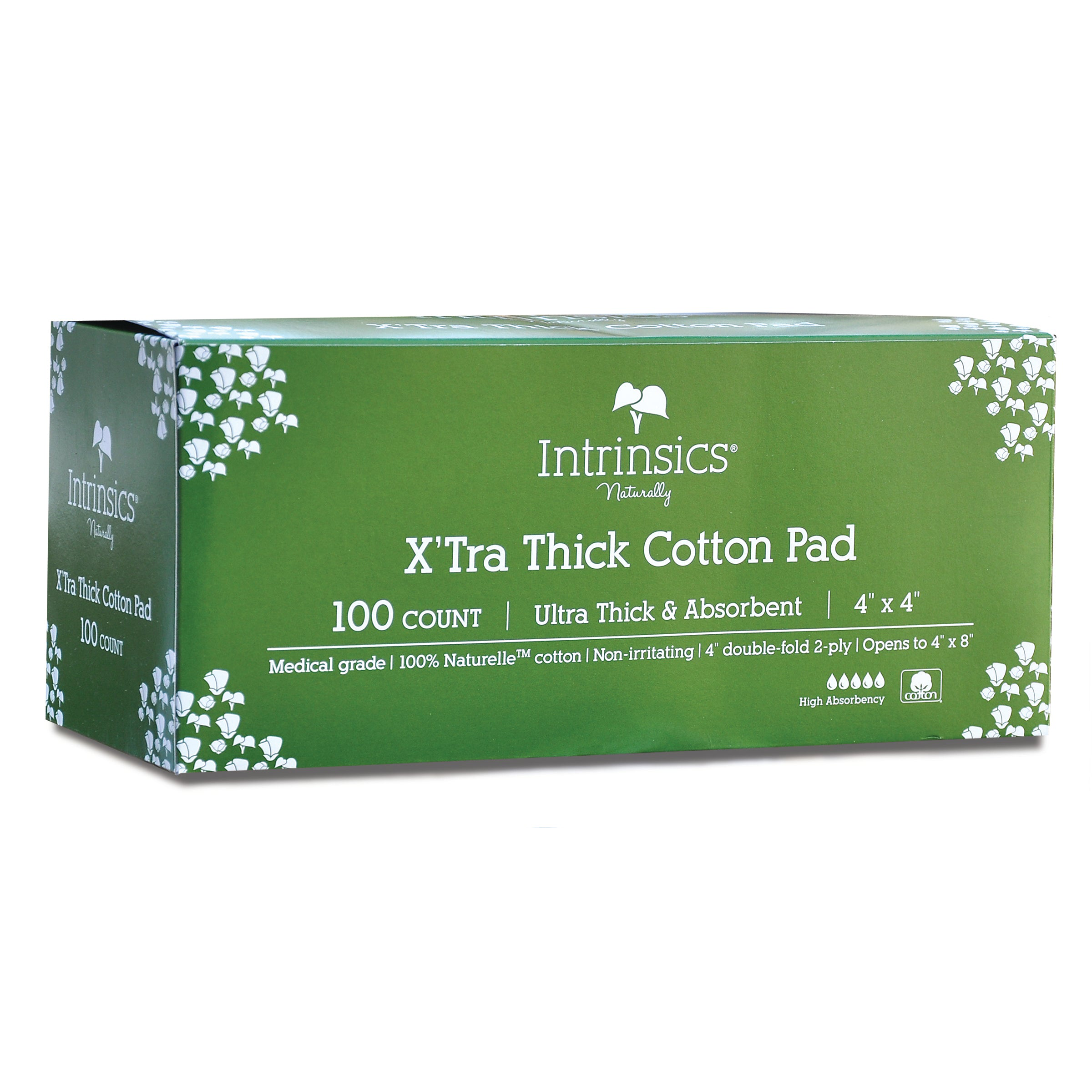 INTRINSICS X TRA THICK COTTON PADS 100 ct Essenavita