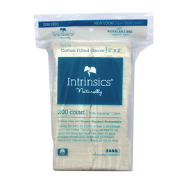 INTRINSICS PETITE COTTON FILLED GAUZE 2X2" 200CT