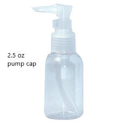 Small lotion dispenser bottle 2.5 oz with pump