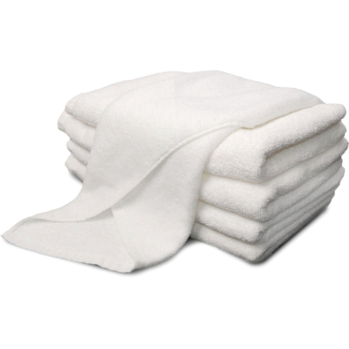 Spa salon white terry towels 12 count 3Lbs 100% Cotton