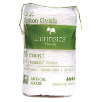 INTRINSICS LARGE COTTON OVALS 100% PURE MEDICAL GRADE 50 PACK