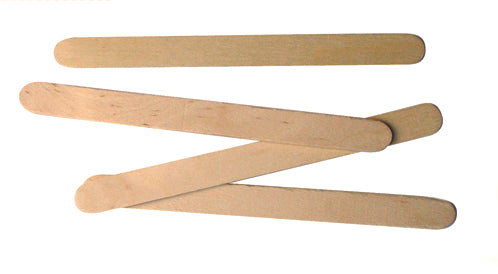 Lip waxing applicators wooden popsicle sticks 4.5"x3/8" bulk 1000 pack
