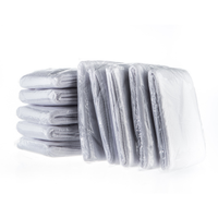 TERRY WASHABLE AND ADJUSTABLE VELCRO HEADBANDS 10 PACK WHITE
