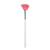 PINK GLYCOLIC FAN BRUSH CLEAR HANDLE