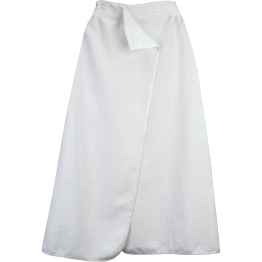 Soft microfiber spa wrap for esthetician treatments