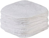 White lush microfiber 4x4 facial cleansing cloth – ultra-soft makeup remover and exfoliating pad