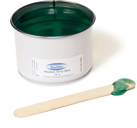 Azulene liquid soft strip wax 14oz by beezbee professional depilatory ...