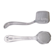 Face scrubbing brush with acrylic handle and soft bristles