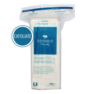 Intrinsics 4x4 12‑Ply Cotton Gauze 100% Pure Medical‑Grade Cotton 100 Sheets