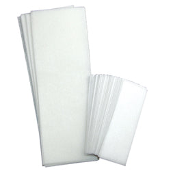 50 large and 50 small pellon waxing strips for body and facial application 3x9 and 1.5" x 4.9"