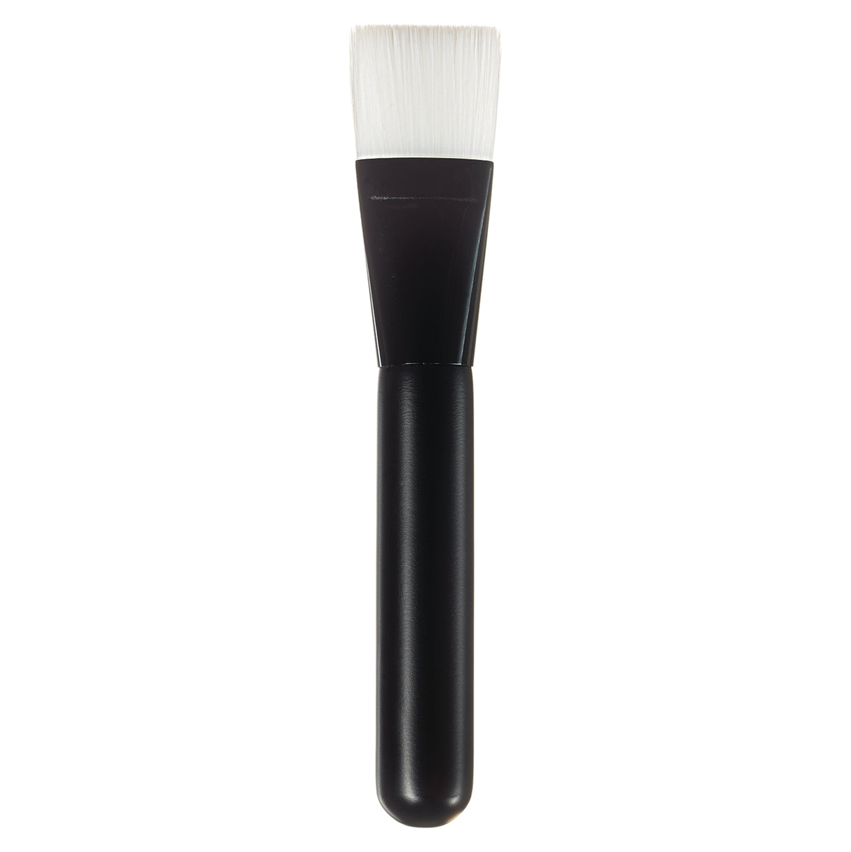 Small flat facial mask brush with black handle – nylon bristles
